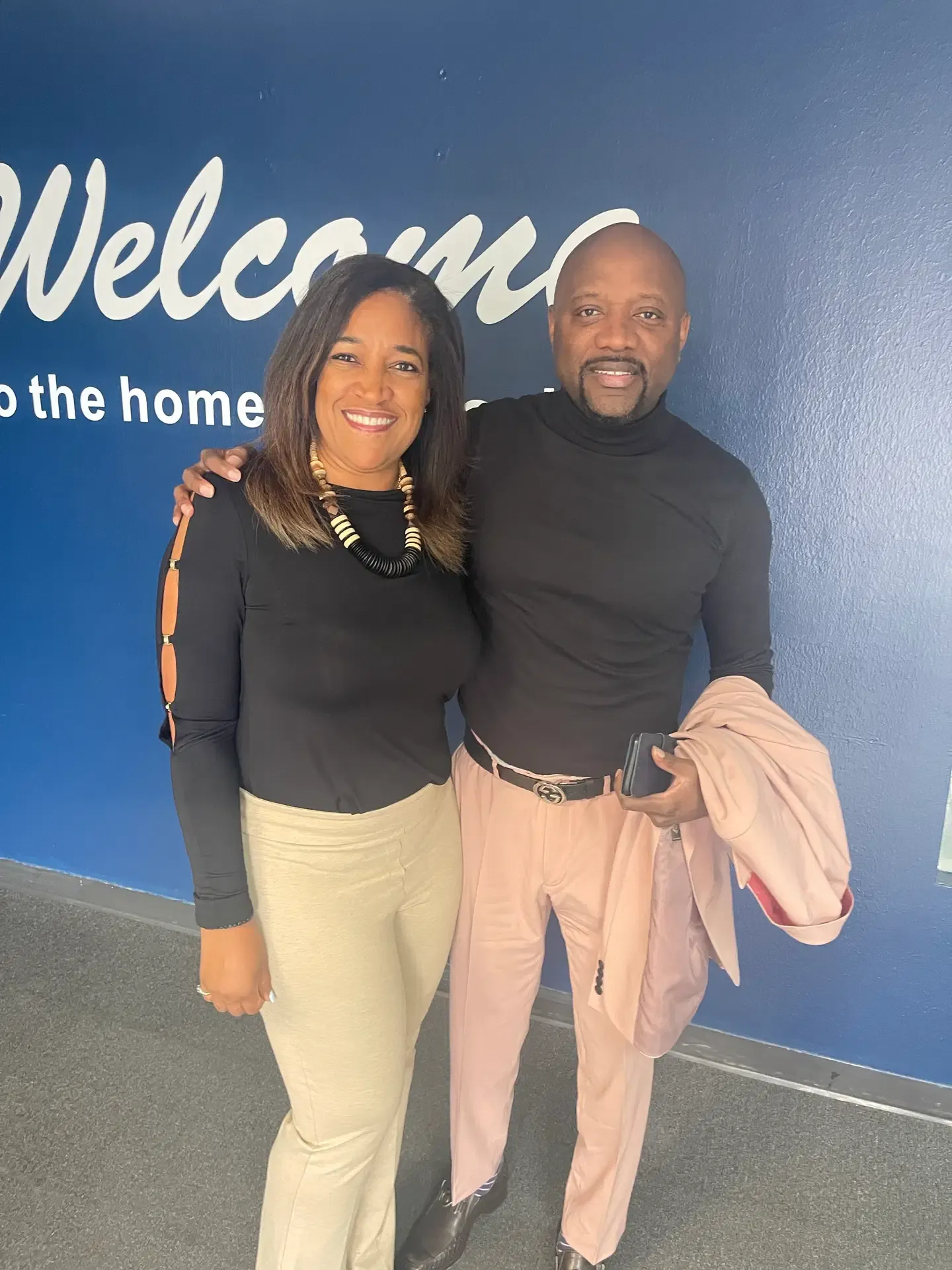 Leah Michelle with Prophet Joseph Myewna of Global Fellowship Church
